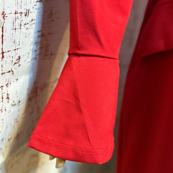 Red Women's Dress - Picture 3 of 8